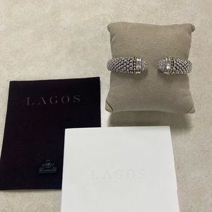 LAGOS Diamond Cuff Bracelet size medium